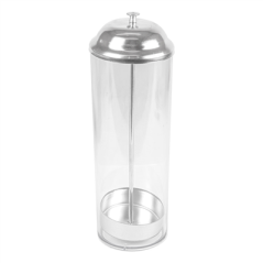 Image DISTRIBUTEUR DE PAILLES  9x27 CM TRANSPARENT SAN (1 UNITÉ) #1