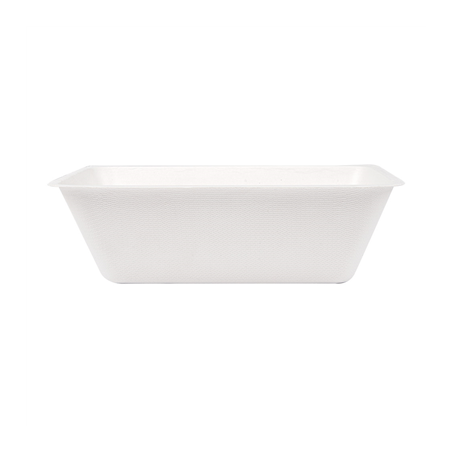 BARQUETTES 'BIONIC' 1000 ML 20x13,3x6 CM BLANC BAGASSE (500 UNITÉ)