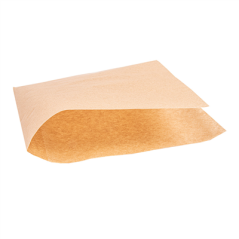 Image PAPIER INGRAISSABLES OUVERT 2 CÔTÉS FAST FOOD  34 G/M2 16x16,5 CM NATUREL PARCH.INGRAISSABLE (500 UNITÉ) #3