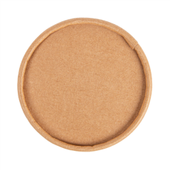 Image COUVERCLES POTS À GLACES 120 ML 280 + 18 PE G/M2 Ø7,7 CM MARRON CARTON (1000 UNITÉ) #3