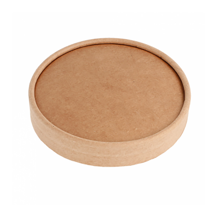Image COUVERCLES POTS À GLACES 150 ML 280 + 18 PE G/M2 Ø8,5 CM MARRON CARTON (1000 UNITÉ) #1