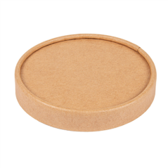 Image COUVERCLES POTS À GLACES 240 ML 280 + 18 PE G/M2 Ø9,4 CM MARRON CARTON (1000 UNITÉ) #1