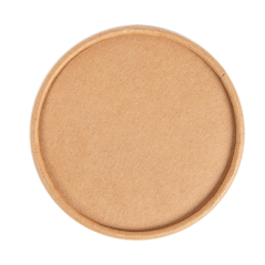 Image COUVERCLES POTS À GLACES 240 ML 280 + 18 PE G/M2 Ø9,4 CM MARRON CARTON (1000 UNITÉ) #3