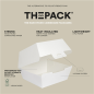 BOÎTES HAMBURGER 'THEPACK' 230 G/M2 13x12,5x9 CM (M) BLANC CARTON ONDULÉ NANO-MICRO (500 UNITÉ) Image BOÎTES HAMBURGER 'THEPACK' 230 G/M2 13x12,5x9 CM (M) BLANC CARTON ONDULÉ NANO-MICRO (500 UNITÉ) #5