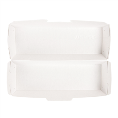 Image COQUILLES "HOT DOG" 'THEPACK' 220 G/M2 23,2x9x6,3 CM NATUREL CARTON ONDULÉ NANO-MICRO (450 UNITÉ) #4