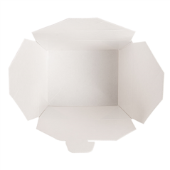 Image BOÎTES AMÉRICAINES MICRO-ONDABLES 'THEPACK' 780 ML 220 + 12PP G/M2 11,3x9x6,3 CM NATUREL CARTON ONDULÉ NANO-MICRO (500 UNI