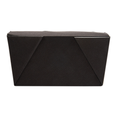 BOÎTES AMÉRICAINES MICRO-ONDABLES 'THEPACK' 780 ML 230 + 12PP G/M2 11,3x9x6,3 CM NOIR CARTON ONDULÉ NANO-MICRO (500 UNITÉ)