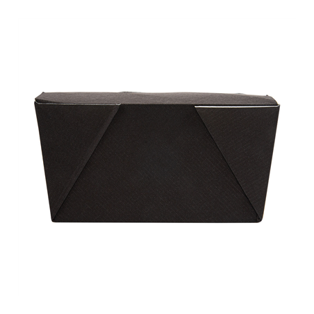 BOÎTES AMÉRICAINES MICRO-ONDABLES 'THEPACK' 780 ML 230 + 12PP G/M2 11,3x9x6,3 CM NOIR CARTON ONDULÉ NANO-MICRO (500 UNITÉ)