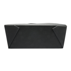 BOÎTES AMÉRICAINES MICRO-ONDABLES 'THEPACK' 1350 ML 230 + 12PP G/M2 15,2x12,1x6,5 CM NOIR CARTON ONDULÉ NANO-MICRO (300 UNITÉ)