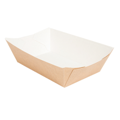 Image BARQUETTES 'THEPACK' 180 G 220 G/M2 9,2x5,3x3,4 CM NATUREL CARTON ONDULÉ NANO-MICRO (2000 UNITÉ) #1