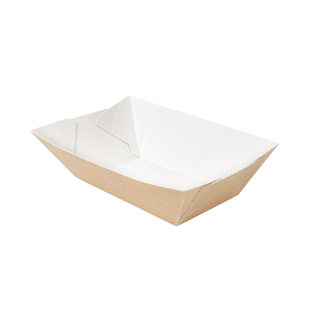 Image BARQUETTES 'THEPACK' 240 G 220 G/M2 8,5x5x4 CM NATUREL CARTON ONDULÉ NANO-MICRO (1800 UNITÉ) #1