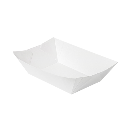 Image BARQUETTES 'THEPACK' 1440 G 230 G/M2 13,5x8,5x6,2 CM BLANC CARTON ONDULÉ NANO-MICRO (600 UNITÉ) #1