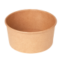 Image POTS SALADIERS 750 ML 320 + 18 PE G/M2 Ø 14,5/12,5x7 CM NATUREL KRAFT (500 UNITÉ) #1