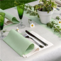 Image SERVIETTES 'LIKE LINEN' 70 G/M2 40x40 CM VERT POMME SPUNLACE (600 UNITÉ) #2