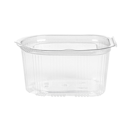PETITS POTS + COUVERCLE INCLUS 80 ML 7,5x5,5x3,7 CM TRANSPARENT PET (1000 UNITÉ)