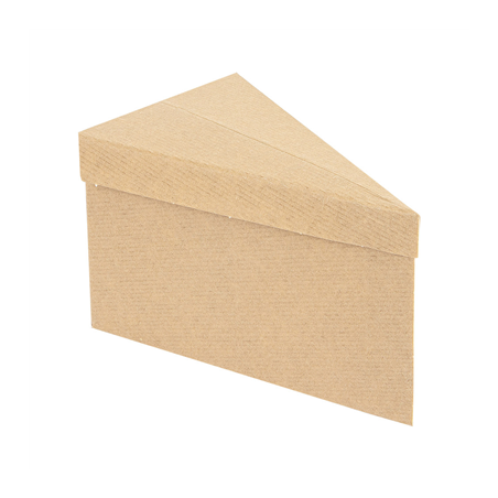 Image BOÎTES TRIANGULAIRES PÂSTISSERIE 'THEPACK' 240 G/M2 14,4x8,5x9 CM MARRON CARTON ONDULÉ NANO-MICRO (600 UNITÉ) #1