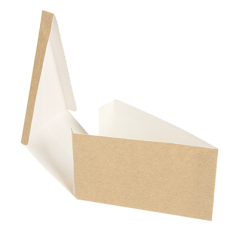 Image BOÎTES TRIANGULAIRES PÂSTISSERIE 'THEPACK' 240 G/M2 14,4x8,5x9 CM MARRON CARTON ONDULÉ NANO-MICRO (600 UNITÉ) #3