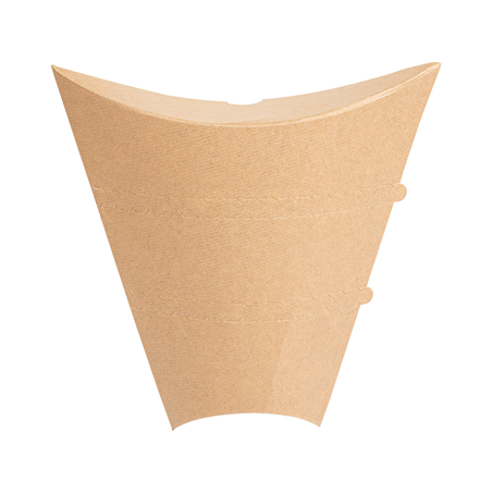 Image RÉCIPIENTS POUR CRÊPES 'THEPACK' 220 G/M2 22/9,5x4x16,8 CM MARRON CARTON ONDULÉ NANO-MICRO (500 UNITÉ) #1