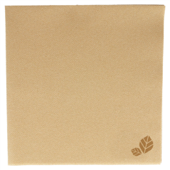 Image SERVIETTES P. 1/4 55 G/M2 20x20 CM NATUREL AIRLAID (3600 UNITÉ) #1