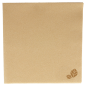 Image SERVIETTES P. 1/4  55 G/M2 20x20 CM NATUREL AIRLAID (3600 UNITÉ) #1