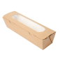BOÎTES SANDWICH AVEC FENÊTRE - BAGUETTE 'THEPACK' 220 G/M2 + OPP 27,5x8x6,2 CM NATUREL CARTON ONDULÉ NANO-MICRO (200 UNITÉ) Image BOÎTES SANDWICH AVEC FENÊTRE - BAGUETTE 'THEPACK' 220 G/M2 + OPP 27,5x8x6,2 CM NATUREL CARTON ONDULÉ NANO-MICRO (200 UNITÉ