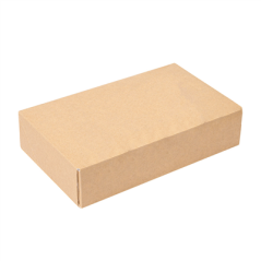 Image RÉCIPIENTS SUSHI 'THEPACK' 220 G/M2 17,5x12x4,5 CM MARRON CARTON ONDULÉ NANO-MICRO (400 UNITÉ) #1