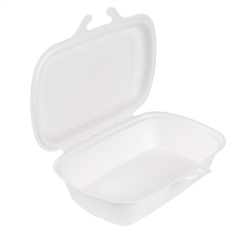 Image COQUILLES 'BIONIC' 900 ML 22,4x14x6 CM BLANC BAGASSE (400 UNITÉ) #1