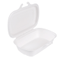 COQUILLES 'BIONIC' 900 ML 22,4x14x6 CM BLANC BAGASSE (400 UNITÉ) Image COQUILLES 'BIONIC' 900 ML 22,4x14x6 CM BLANC BAGASSE (400 UNITÉ) #1