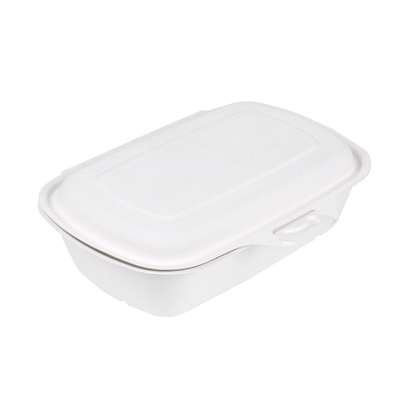 COQUILLES 'BIONIC' 900 ML 22,4x14x6 CM BLANC BAGASSE (400 UNITÉ)