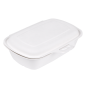 COQUILLES 'BIONIC' 900 ML 22,4x14x6 CM BLANC BAGASSE (400 UNITÉ) Image COQUILLES 'BIONIC' 900 ML 22,4x14x6 CM BLANC BAGASSE (400 UNITÉ) #2