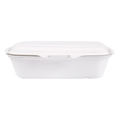 Image COQUILLES 'BIONIC' 900 ML 22,4x14x6 CM BLANC BAGASSE (400 UNITÉ) #3