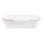 COQUILLES 'BIONIC' 900 ML 22,4x14x6 CM BLANC BAGASSE (400 UNITÉ) Image COQUILLES 'BIONIC' 900 ML 22,4x14x6 CM BLANC BAGASSE (400 UNITÉ) #3