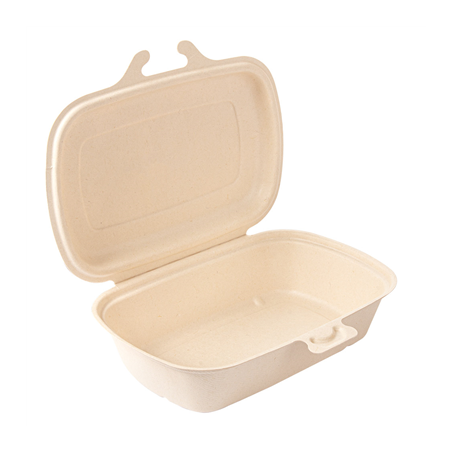 Image COQUILLES 'BIONIC' 900 ML 22,4x14x6 CM NATUREL BAGASSE (400 UNITÉ) #1