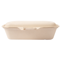 Image COQUILLES 'BIONIC' 900 ML 22,4x14x6 CM NATUREL BAGASSE (400 UNITÉ) #3