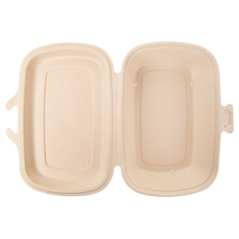 Image COQUILLES 'BIONIC' 900 ML 22,4x14x6 CM NATUREL BAGASSE (400 UNITÉ) #4