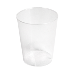 Image VERRES RÉUTILISABLES 20/40 ML Ø 4,1/3,2x5,1 CM TRANSPARENT PP (2000 UNITÉ) #1