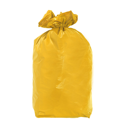 Image 20 U. SACS POUBELLE COULEUR 110 L 70µ 70x110 CM JAUNE PALE LDPE (5 UNITÉ) #1