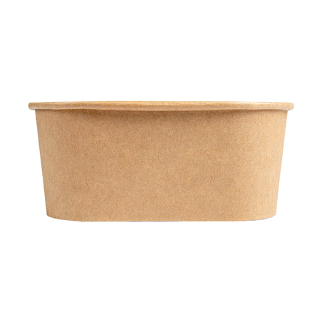 RÉCIPIENTS CARRÉS 1230 ML 320 + 26 PE G/M2 16,7x16,7x6,6 CM NATUREL KRAFT (300 UNITÉ)