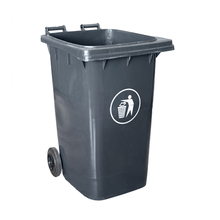 Image CONTENEUR, 2 ROUES 240 L 74x60x101 CM GRIS HDPE (1 UNITÉ) #1