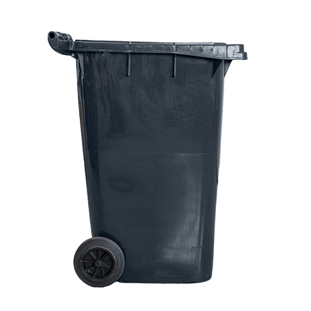 CONTENEUR, 2 ROUES 240 L 74x60x101 CM GRIS HDPE (1 UNITÉ)