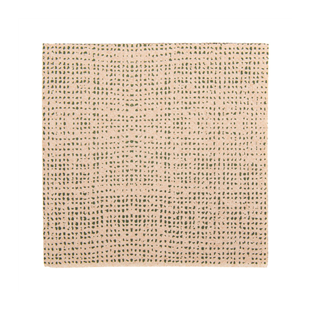 Image SERVIETTES ECOLABEL P. 1/4 'DOUBLE POINT - DAKAR' 19 G/M2 20x20 CM NATUREL OUATE RECYCLÉE (2400 UNITÉ) #1