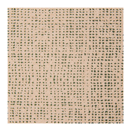 SERVIETTES ECOLABEL P. 1/4 'DOUBLE POINT - DAKAR' 19 G/M2 20x20 CM NATUREL OUATE RECYCLÉE (2400 UNITÉ)