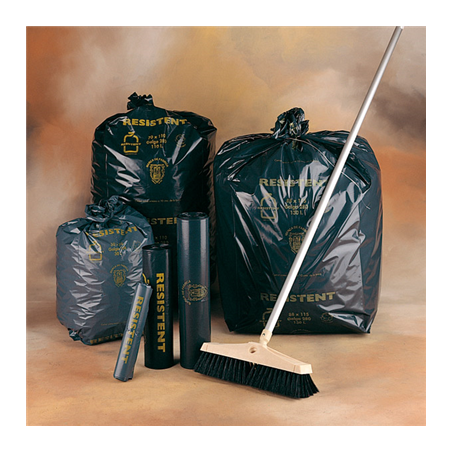 Image 20 U. SACS POUBELLE 110 L 70µ 70x110 CM NOIR LDPE (5 UNITÉ) #1