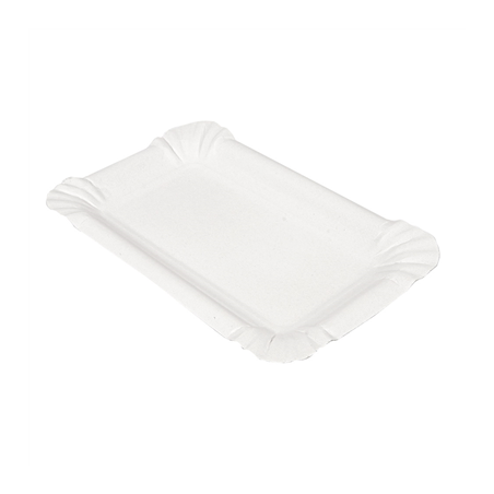 Image PLATEAUX PÂTISSERIE - PETITS  285 G/M2 20x13 CM BLANC CARTON (250 UNITÉ) #1