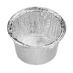 Image RÉCIPIENTS PÂTISSERIE 120 ML Ø 8,5/7,6x3,9 CM ALUMINIUM (100 UNITÉ) #1
