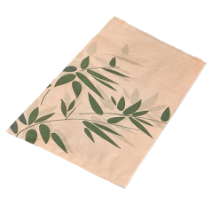 Image SACHETS CROISSANTS 'FEEL GREEN' 32 G/M2 12+5x14 CM NATUREL KRAFT (500 UNITÉ) #1