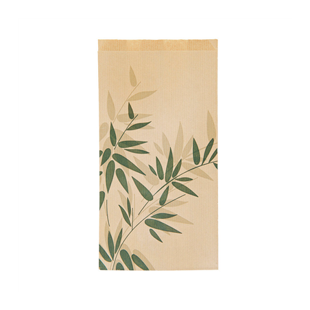 SACHETS CROISSANTS 'FEEL GREEN' 32 G/M2 19+8x26 CM NATUREL KRAFT (500 UNITÉ)