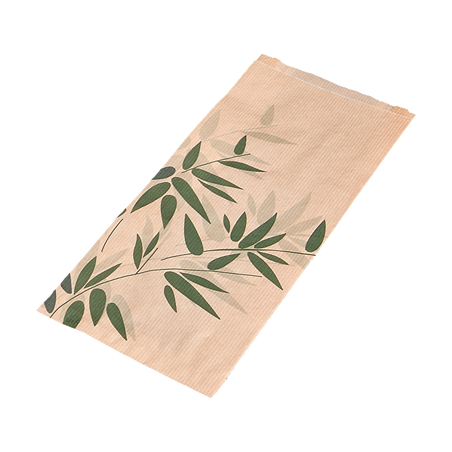 Image SACHETS BOULANGERIE 'FEEL GREEN' 2 KG 32 G/M2 19+8x35 CM NATUREL KRAFT (250 UNITÉ) #1