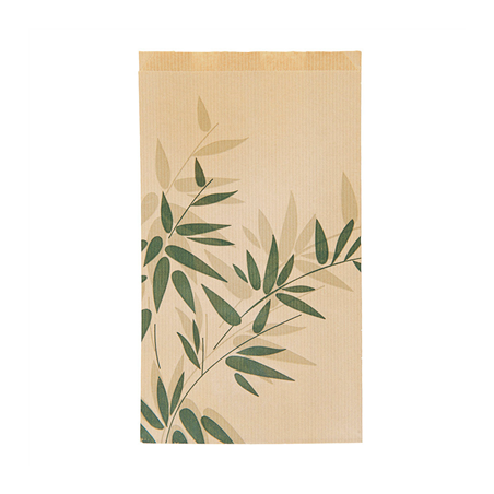 SACHETS BOULANGERIE 'FEEL GREEN' 32 G/M2 26+8x35 CM NATUREL KRAFT (250 UNITÉ)