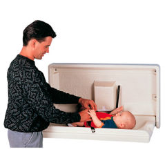 Image TABLE CHANGER COUCHES ENFANTS HORIZONTAL 88,9x50,8 CM IVOIRE HDPE (1 UNITÉ) #1